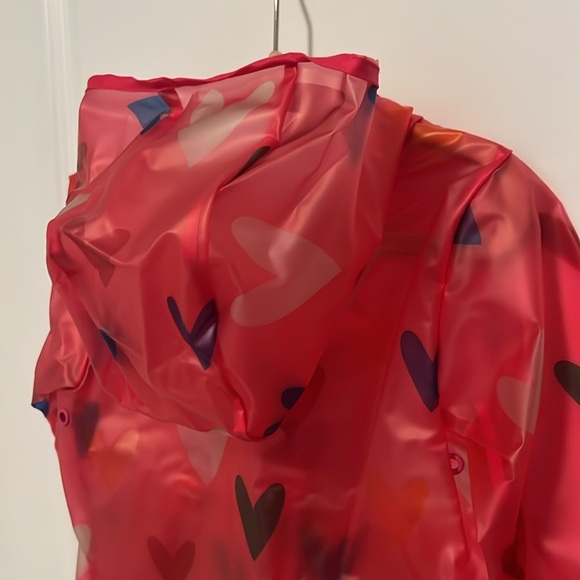 Cat & Jack Pink Heart Raincoat - Picture 9 of 15